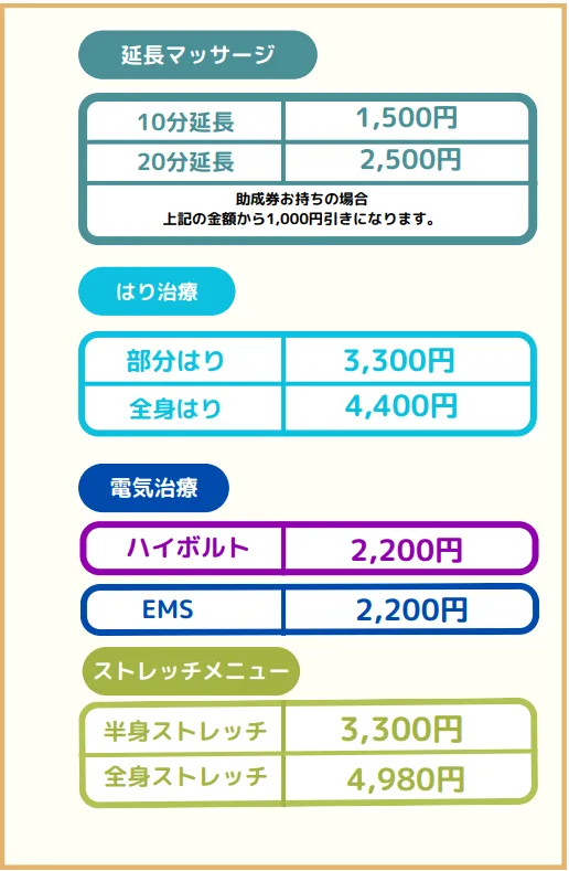 料金表